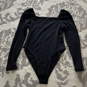 GB Girls Black Long Sleeve Bodysuit